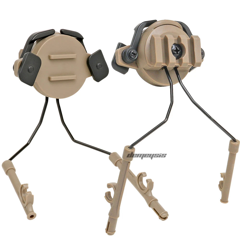 Tactical Helmet Accessories Airsoft Headset Holder Fast Helmets Rail Adapter Set Adjustable Rail Suspension Bracket
